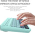 Wireless Keyboard and Mouse Combo - 2.4GHz USB Cordless Round Keys Set for Laptop, Computer, TV (Indigo Blue)