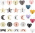 YUYUDEHM 12 Pcs Phone Charm Hook, Cell Phone Finger Ring, Star Phone Holder, Adhesive Metal Phone Finger Grip Loop