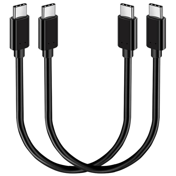 1FT USB C to USB C Cable 100W 2 Packs, Short USB C 3.1 Fast Charging PD Cord, 10Gbps High Speed Data, 4K@60Hz Video