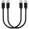 1FT USB C to USB C Cable 100W 2 Packs, Short USB C 3.1 Fast Charging PD Cord, 10Gbps High Speed Data, 4K@60Hz Video