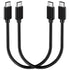 1FT USB C to USB C Cable 100W 2 Packs, Short USB C 3.1 Fast Charging PD Cord, 10Gbps High Speed Data, 4K@60Hz Video