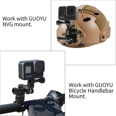 Aluminum Alloy 360 Degree Rotation Ball Joint Mount Adapter, Swivel Arm Mount Pivot Extension for Gopro Hero 13 Black,