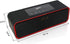 Portable Bluetooth Speaker with 10W Acoustic Driver, LED Display, FM Radio, Alarm Clock, Handsfree Speakerphone, for