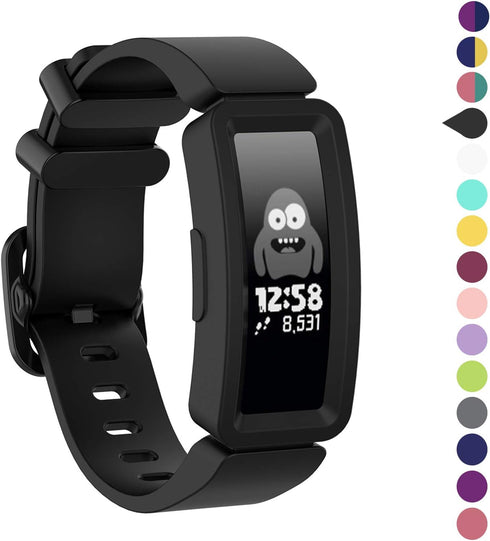 Watbro Compatible with Fitbit Ace 2 Bands for Kids 6+, Soft Silicone Bracelet Accessories Watch Band Repalcement Strap, Colorful Sport Wristbands for Fitbit Ace 2 for Boys Girls