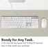 Macally Ultra-Slim USB Wired Keyboard with Number Keypad for Apple Mac Pro, MacBook, iMac, Silver