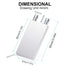 Aluminum Water Cooling Block, Liquid Water Cooler Heat Sink System for PC Computer CPU Graphics Radiator