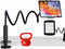 Gooseneck Phone Holder for Bed, Adjustable iPhone Stand for Desk Recording, Filming, Kindle Tablet Accessories Overhead