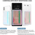 CheapSunday ID Card Holder for Back of Phone, Leather Phone Wallet Stick On with Stand, Flip Waterproof Leather