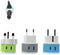 OREI Full European Travel Adapter Set - 3 Pack, Dual Input American to Europe, Germany, England, Spain, Italy, Iceland,