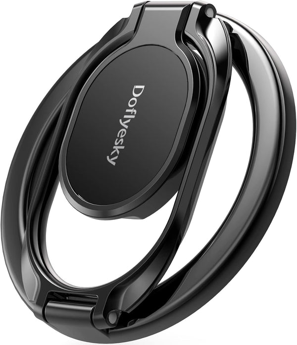 Adjustable Phone Ring Holder with MagSafe, Magnetic Car Mount Compatible Grip and Stand for iPhone, iPad, and