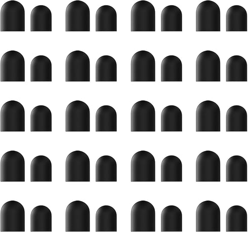 DAXINGXING 40PCS Replacement Rubber Tibs for Stylus Pen,High Sensitivity and Precisio,Universal Stylus Black