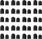 DAXINGXING 40PCS Replacement Rubber Tibs for Stylus Pen,High Sensitivity and Precisio,Universal Stylus Black