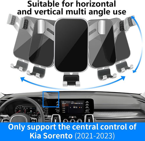 LUNQIN 2021-2023 2021 2022 2023 2024 Car Phone Holder for Kia Sorento and Kia Sorento Hybrid Auto Interior Accessories