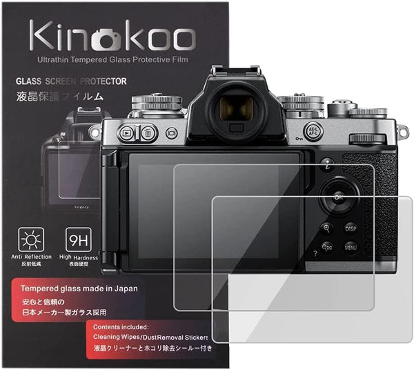 kinokoo ZFC Screen Protector, 9H Hardness Tempered Glass Film for Nikon ZFC Digital Camera (2 pack)
