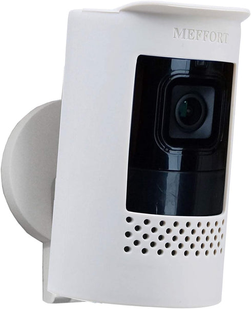 Silicone Skin Case Cover for Ring Stick Up Camera Battery (2nd Generation) - Sun Glare, UV & Weather Protection - White