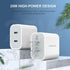 Amoner USB C Charger, 2Pack Type C Fast Charger, Dual Port 25W PD Wall Charger for iPhone and Galaxy Devices