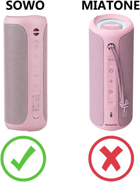Hermitshell Hard Travel Case for MIATONE Outdoor Bluetooth Speakers (Pink)