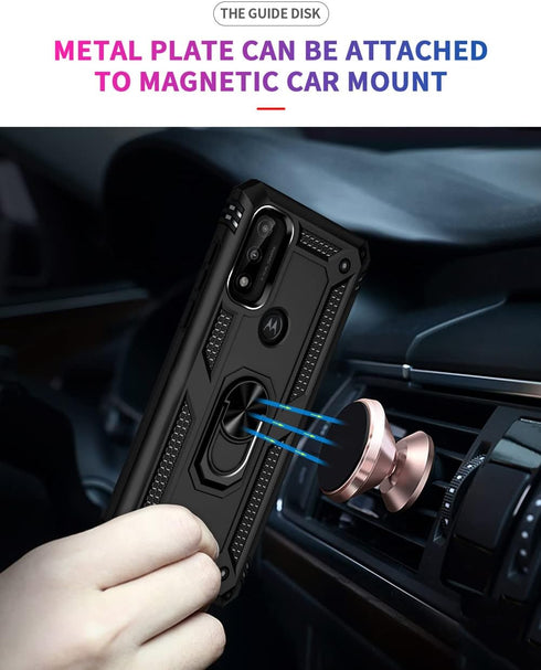 Androgate Case for Moto G Pure - Motorola Moto G Power 2022/Moto G Play 2023 with HD Screen Protector, Black