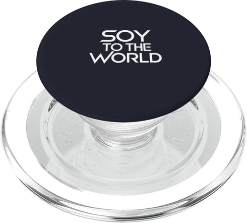Hilarious Tofu Soy Soy To The Worlds Tofu Time! Funny Soy Tofu Pun Design PopSockets