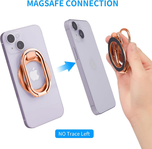 Magnetic Phone Ring Holder Stand with Mag Safe, Adjustable Phone Grip, Kickstand Magnet Accessories for iPhone