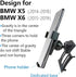 Car Phone Holder for BMW X5 2014-2018, X6 2015-2019 - SUV Navigation Bracket, Mobile Cell Phone Mount