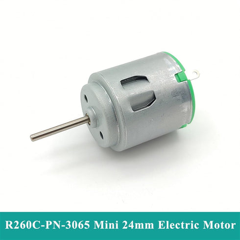 RNUDBLSK 10PCS R260 3V 3.7V 4.5V 5V 16500RPM 24mm Motor DC High Speed Round Electric Motor DIY Hobby Toy RC Car Boat