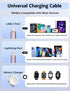 Short 8.66in 3 in 2 USB C Cable for Apple Watch and iPhone Charger, Fast Charging Compatible with iWatch and iPhone