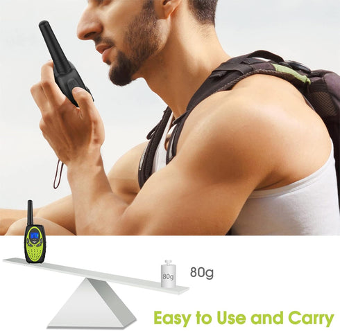 Walkie Talkies Long Range, M880 FRS Two Way Radio for Adults & Kids with Mic LCD Screen, Durable Wakie-Talkies