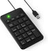 CBUS Wired USB-A Numeric Keypad for Laptop, 23 Keys Numpad Keyboard with Tab,