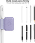 Fintie 4 Pack Pen Loop Holder for Apple Pencil Pro, USB-C Apple Pencil & Stylus Pens, Elastic Adhesive Leather Sleeve,