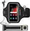 Galaxy S25 S24 Armband, JEMACHE Water Resistant Gym Running Phone Arm Band for Samsung Galaxy S25 S24 S23 S22 S21, Black