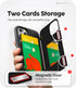 GOOSPERY Card Holder Wallet Case for iPhone 12/12 Pro (2020), Protective Dual Layer Bumper Cover with Hidden Mirror -