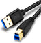 Jelly Tang USB 3.0 Cable A to B 3Ft, Superspeed USB 3.0 A-B Cable