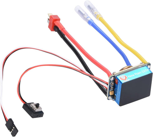 CHICHIYANG RC Steel Brushed ESC Kit, Aluminium Alloy Water-Cooled Dual Mode Brushed ESC Kit for RC Boat/Car RC Car RC