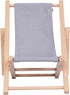 Hanpo 6.7 inches Mini Wood Beach Chair Phone Stand, Cute Fabric Foldable Cell Phone Holder for Desk, Novelty Phone Dock
