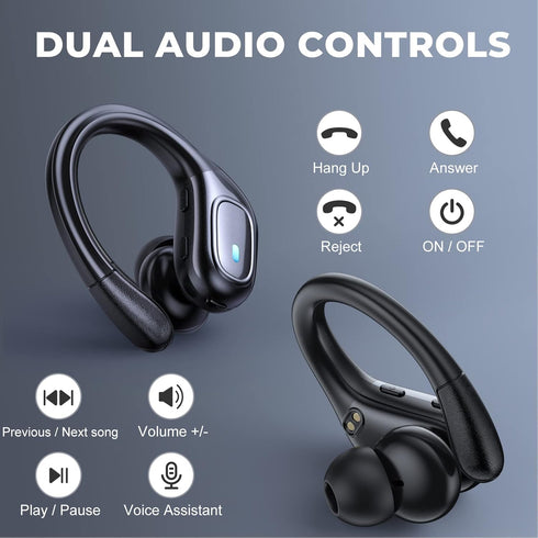Wireless Earbuds, True Wireless Bluetooth 5.3, 75H Playtime, IPX7 Waterproof Headphones with CVC 8.0 Mic