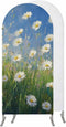 Jnbasdffb Spring Floral Wedding Arch Cover,Stretchy Spandex Arch Backdrop Stand Covers 6.6 FT,Pastoral