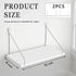 2 12 6 Inch Seamless CroBlissful Pcs Projector Shelf for Wall x Modem Router Shelf with Nail Router Wall Mount Modem