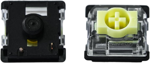 GATERON KS-33 Low Profile Banana Keyboard Switches, Tactile 3-Pin RGB LED Pre-Lubed for MX Mechanical (Banana 72PCS)