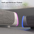 SOULION R30 Computer Speakers, USB Powered 3.5mm AUX Small PC Speakers, Colorful LED Lights with Switch Button,