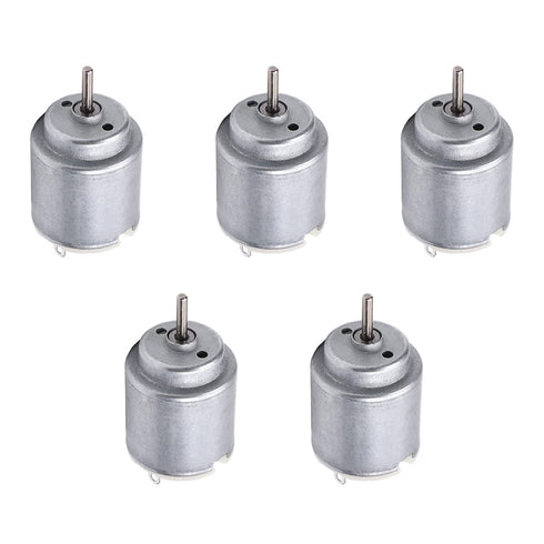 Fielect 5Pcs DC Motor 1.5-6V 5000-20000RPM Micro Motor Mini Motor Electric Motor