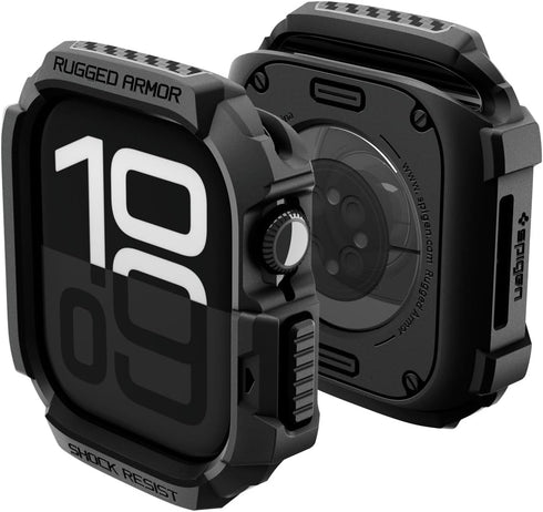 Spigen for Apple Watch Series 11 Case, Rugged Armor Compatible with Series 11/10
