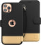 LUPA Legacy Wallet Case for iPhone 12 Pro Max - Faux Leather Flip Case with Card Holder for Men & Women (Golden Dusk)