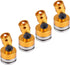 4Pcs SCX10 4WD 1:10(Yellow) Body Shell Mount Column, Magnetic Post Mount, Body RC Car Magnetic Shell Post Model Car