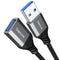 QianLink USB Extension Cable (3.3FT), USB 3.0 Extension Cable Nylon Braided Compatible with Webcam, Camera, Phone, USB
