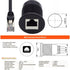 chenyang CAT6 RJ45 Flush Mount Male to Female LAN Ethernet Network Extension Cable for Dashboard Panel