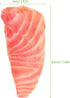 Abaodam Simulated Salmon Slices/Pieces as Photography Props Artificial Model Lifelike Fish Decoration for Restaurant