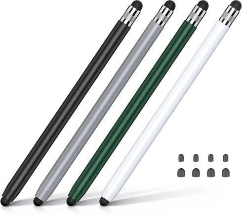 HATOKU 4 Packs Stylus Pen for iPad & Touchscreen Devices, Dual Tip Rubber