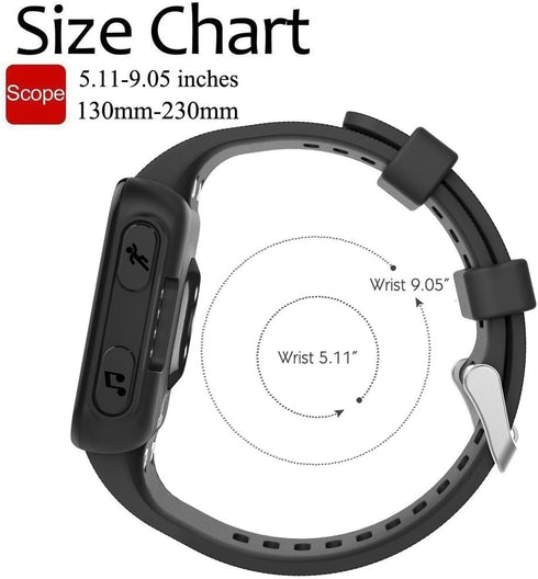 Band for Garmin Forerunner 35, Soft Silicone Replacement Watch Strap for Forerunner 30 Smart Watch