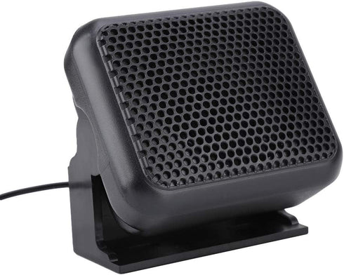 NSP-100 Mini External Speaker, 3W Black Rectangular Portable Wired Speaker, Mobile Radio Microphone Replacement for